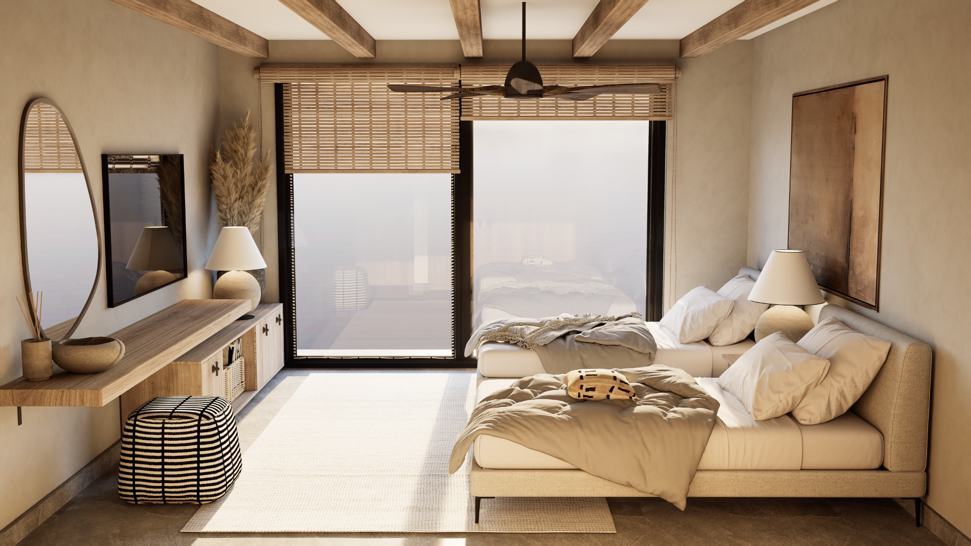 Bohemian Retreat Twin Bedroom