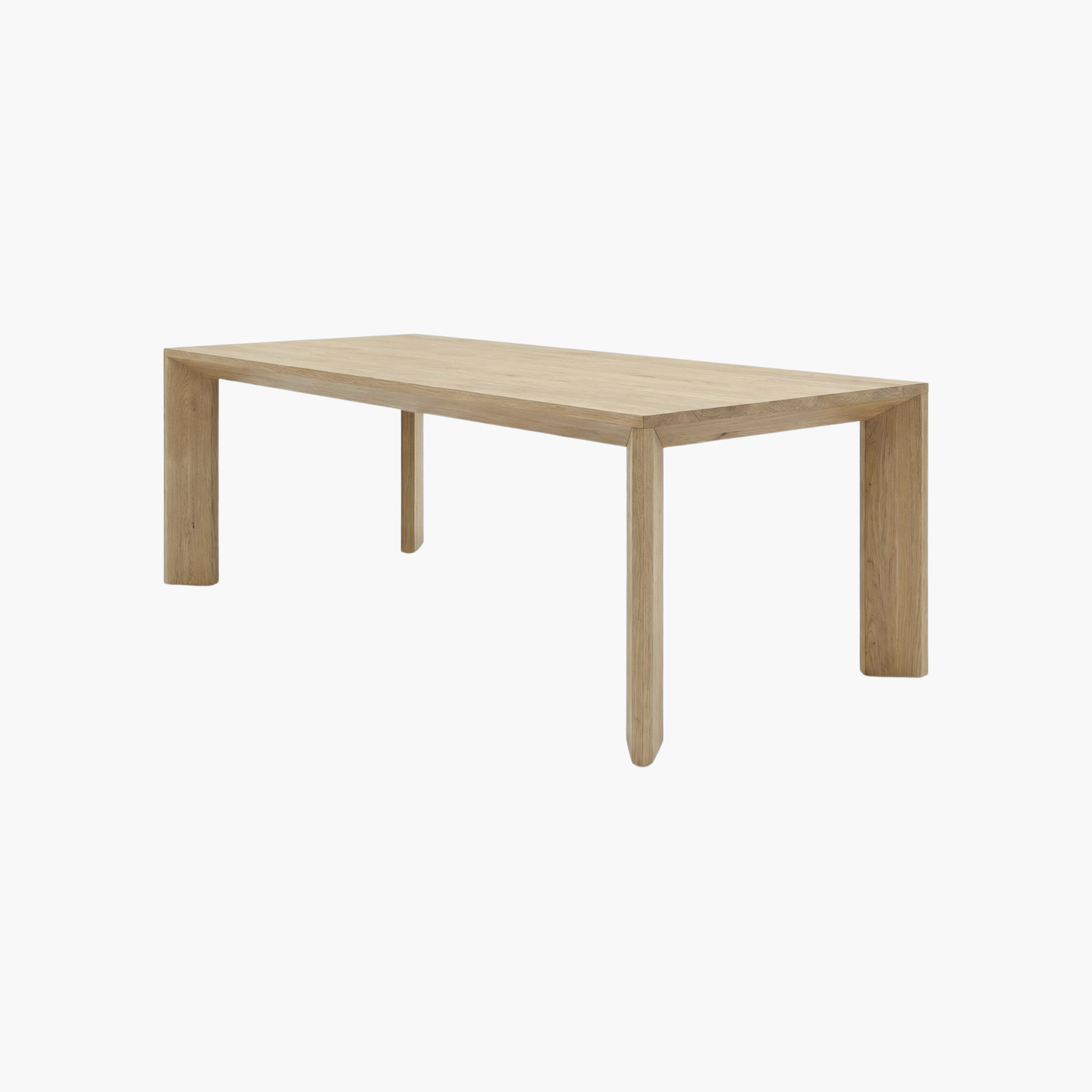 Aura Minimalist Oak Dining Table