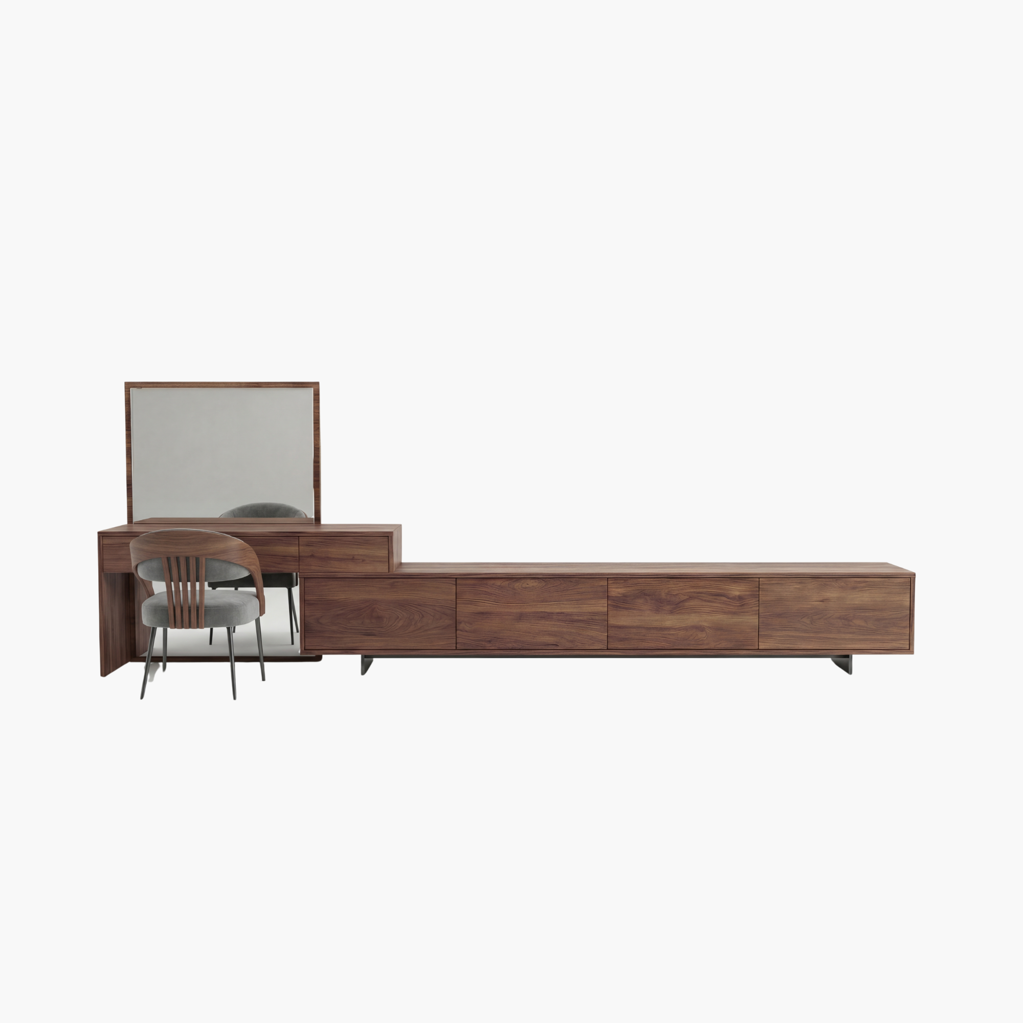 Image of The Amsterdam TV Console and Vanity Set