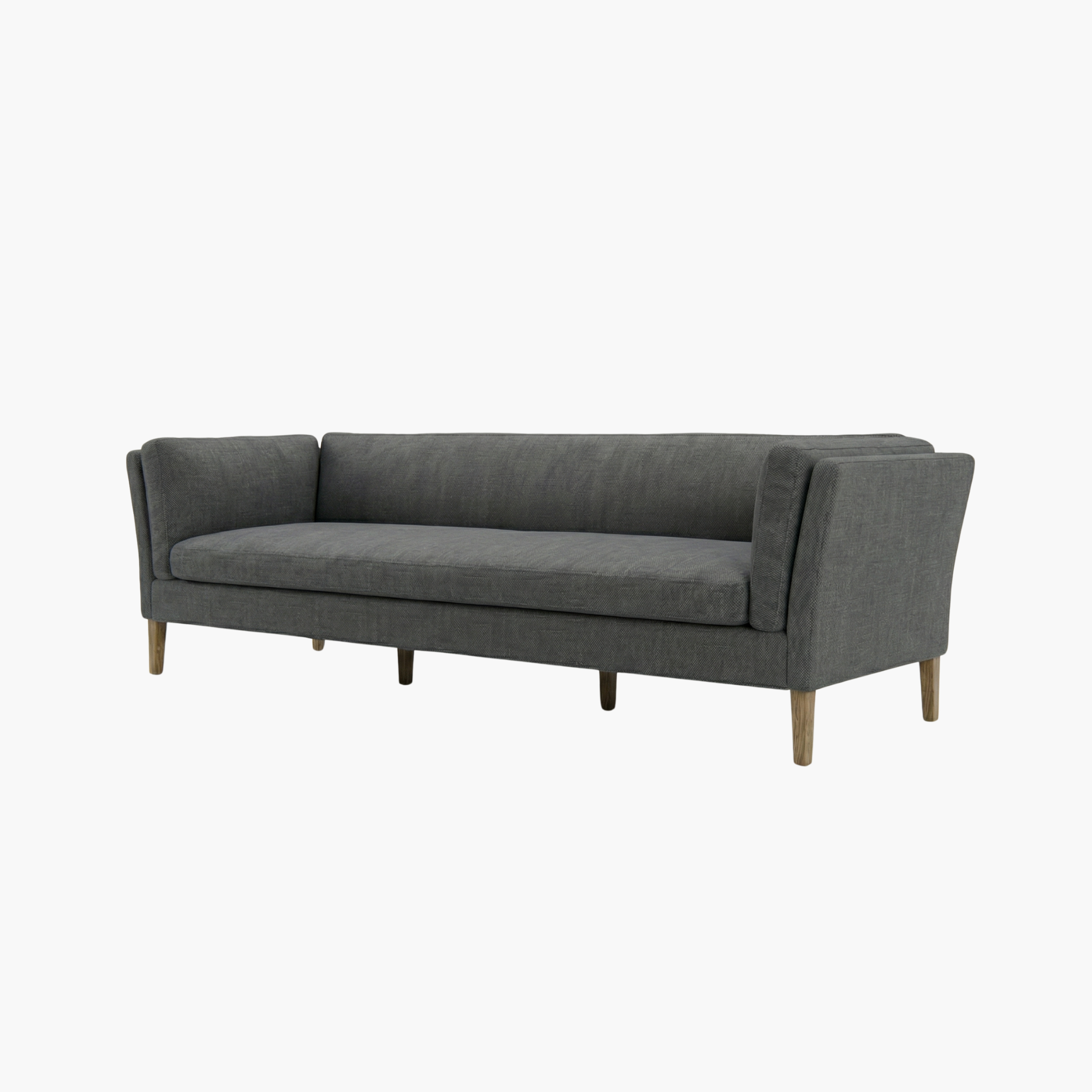 Image of Modern Dark Grey Minimalist 3-Seater Sofa