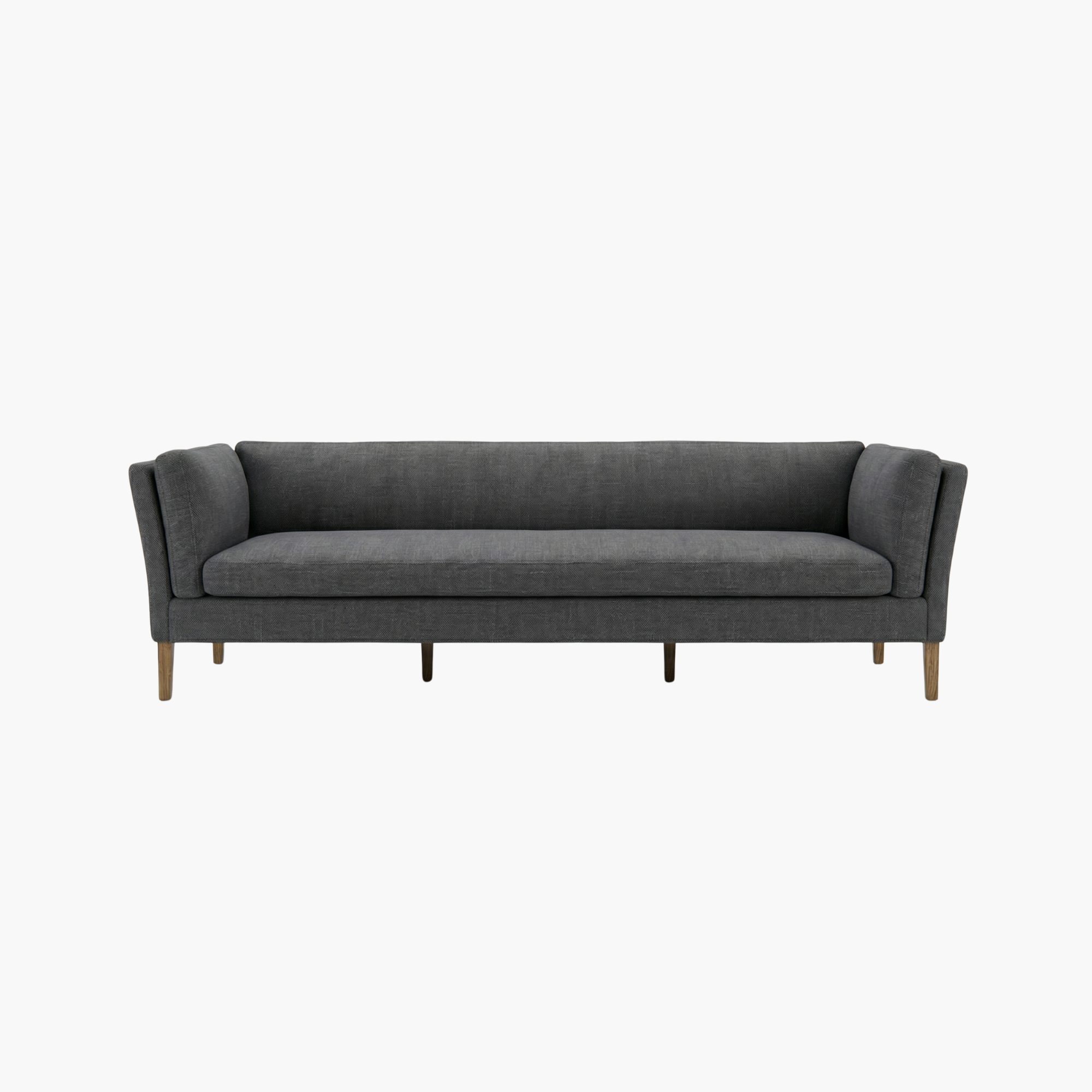 Image of Modern Dark Grey Minimalist 3-Seater Sofa
