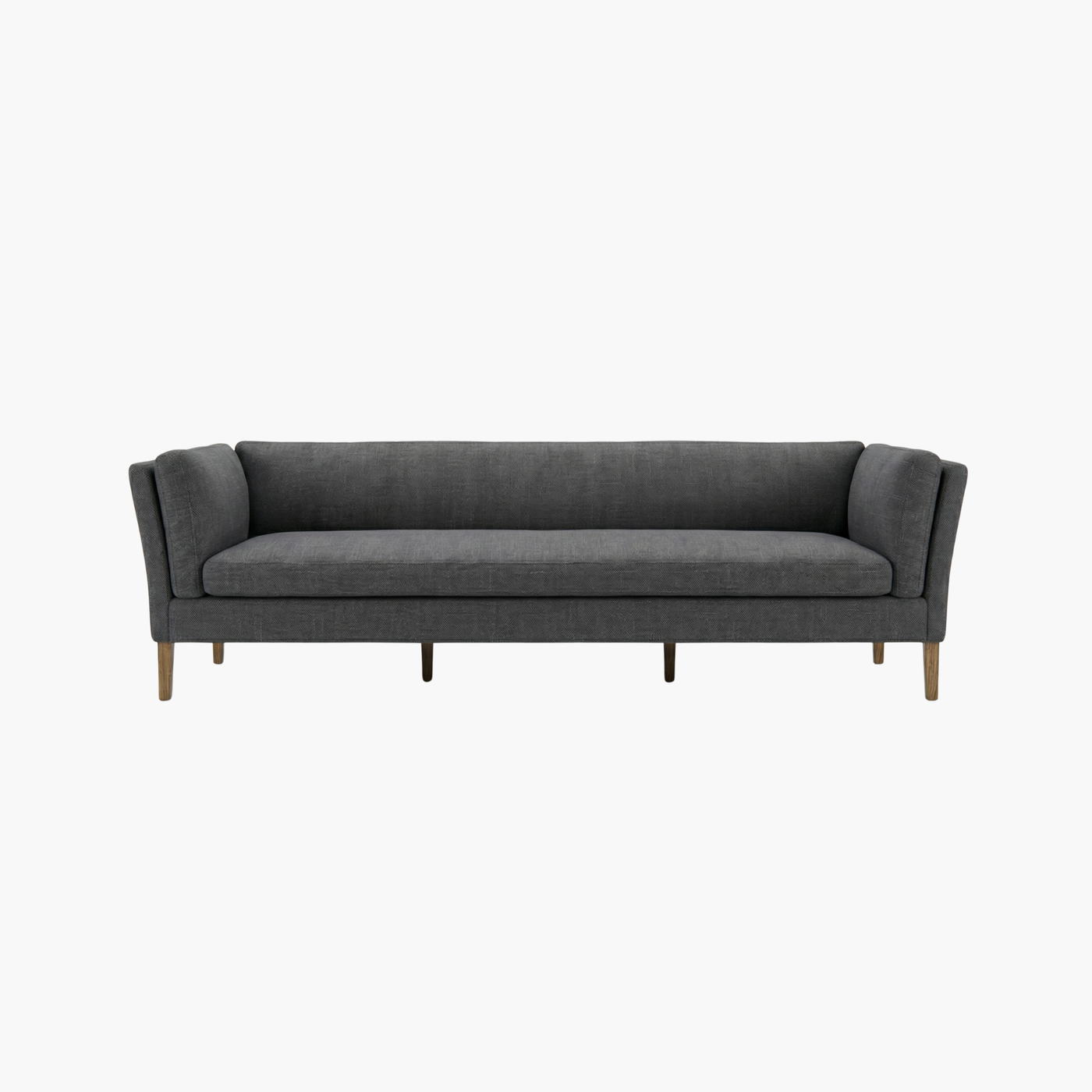 Modern Dark Grey Minimalist 3-Seater Sofa