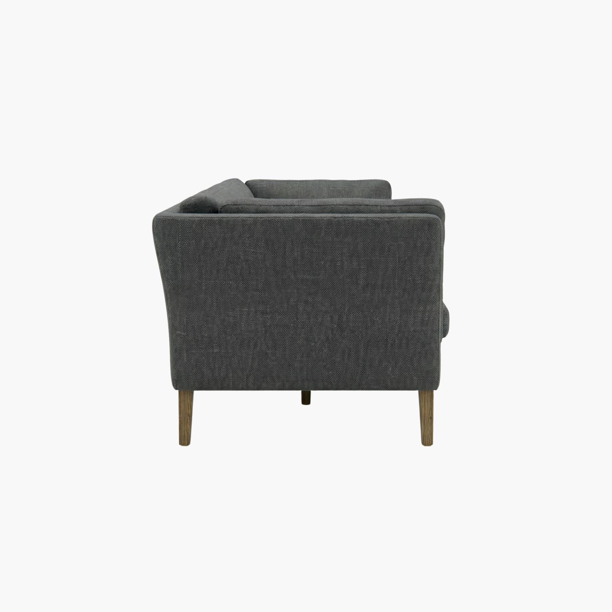Image of Modern Dark Grey Minimalist 3-Seater Sofa
