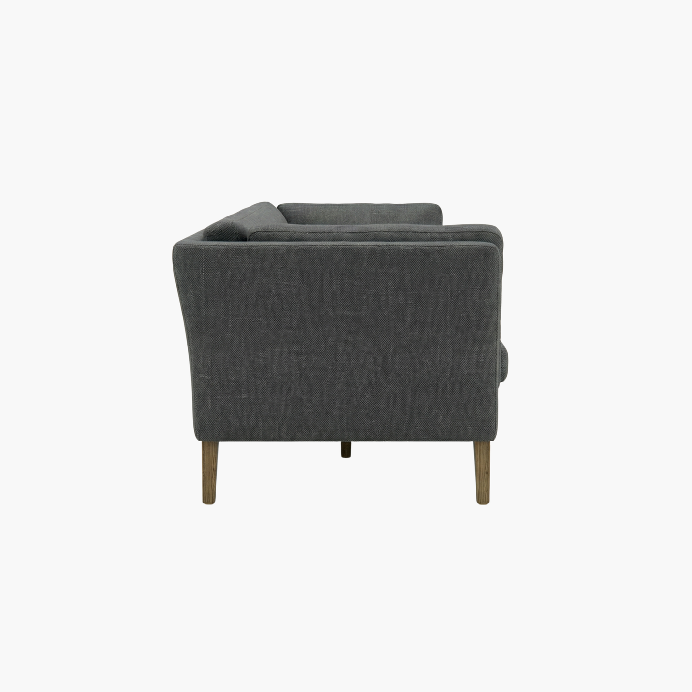 Modern Dark Grey Minimalist 3-Seater Sofa