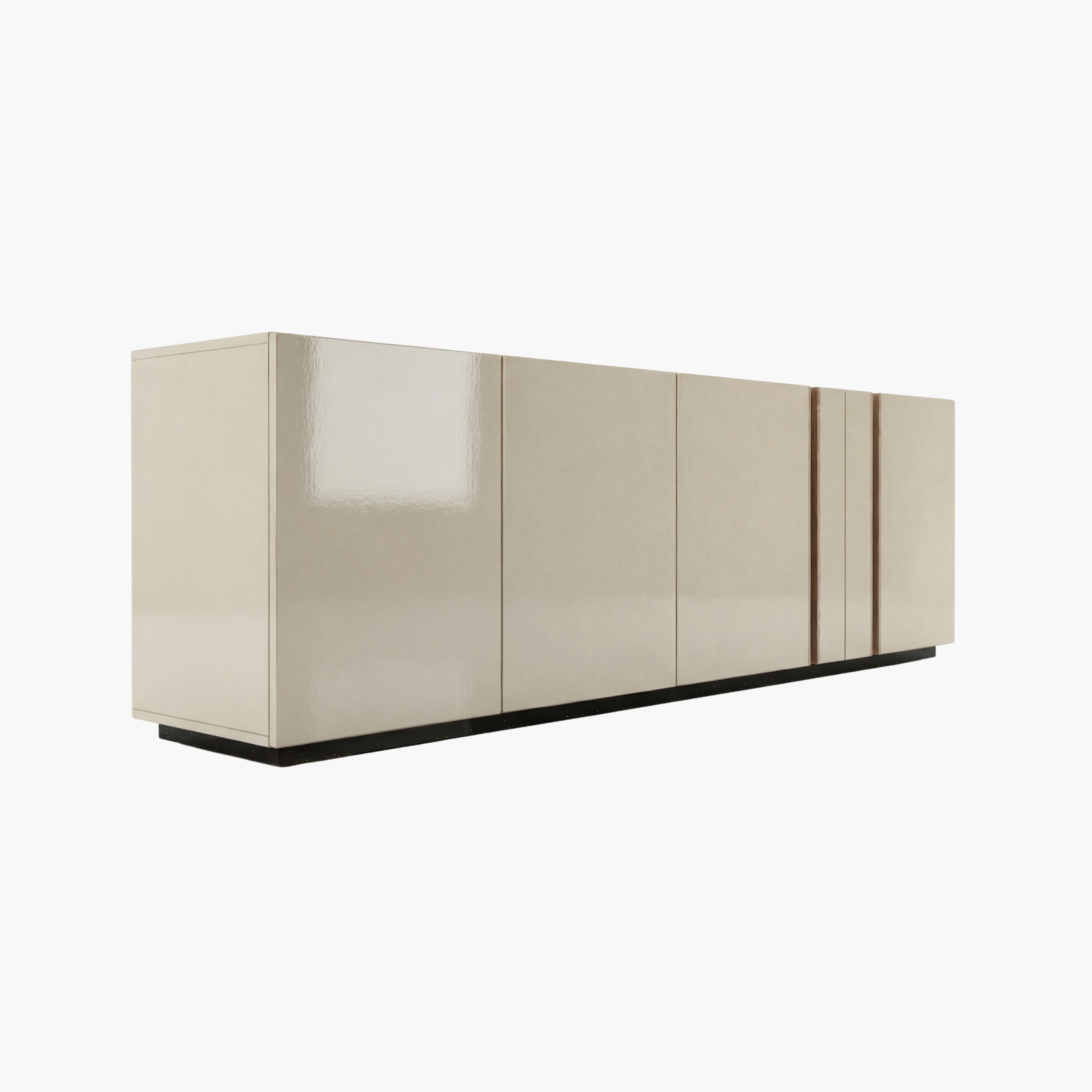 Image of Modern Beige High-Gloss Buffet