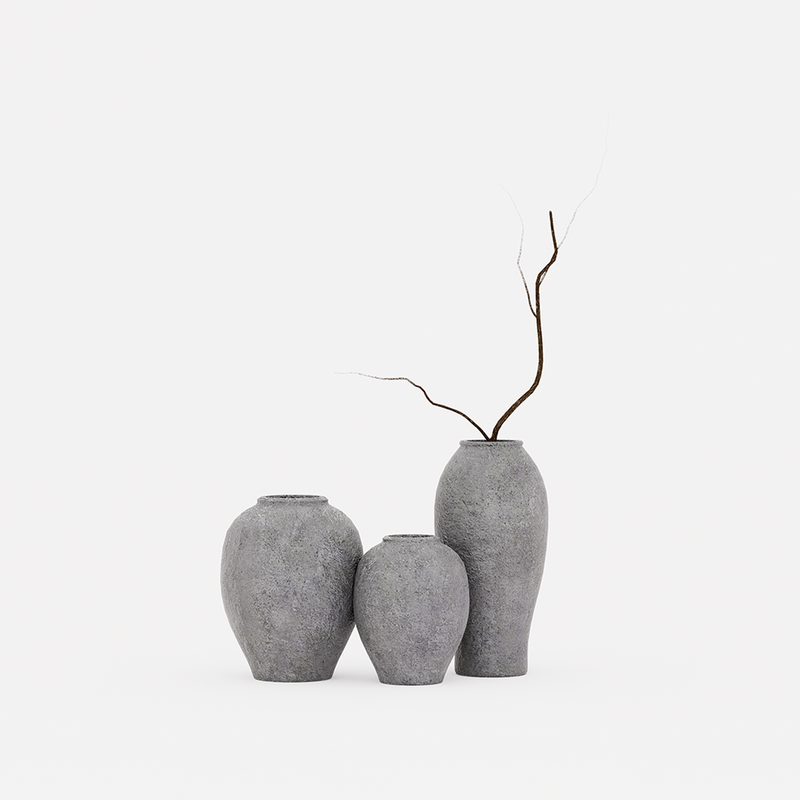 Volcanic Modern Pottery Vase Set