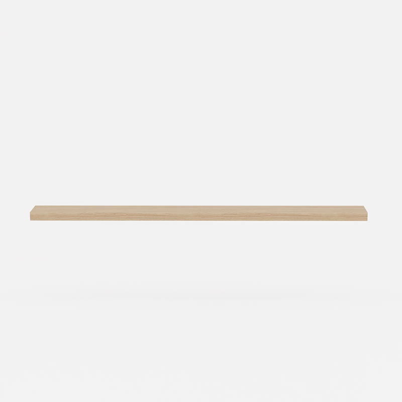 Floating wooden shelf