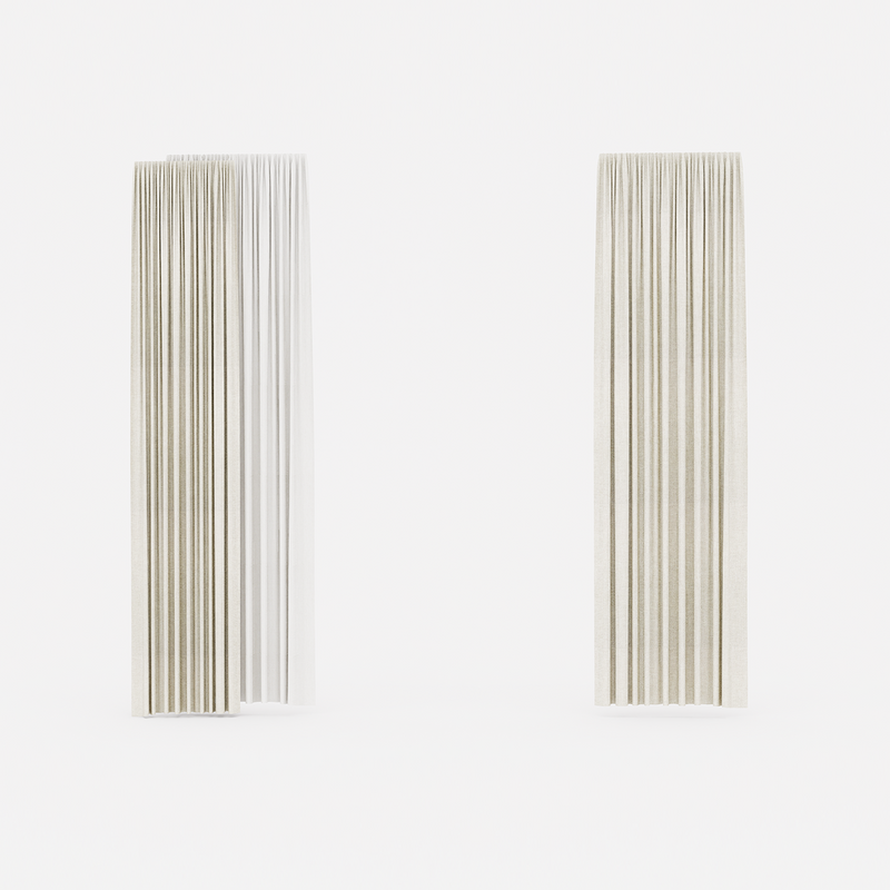 Semi-Transparent Linen Curtain