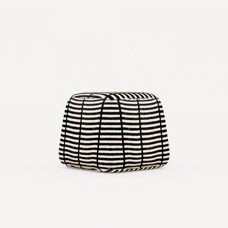 Tribal plain pouf