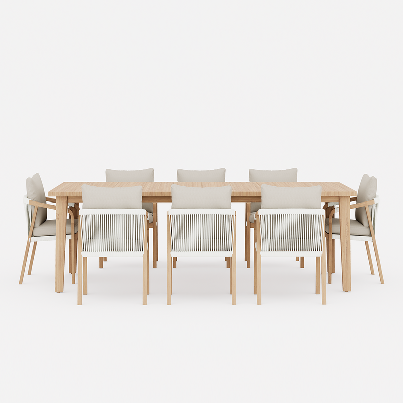 Artisan outdoors dining table