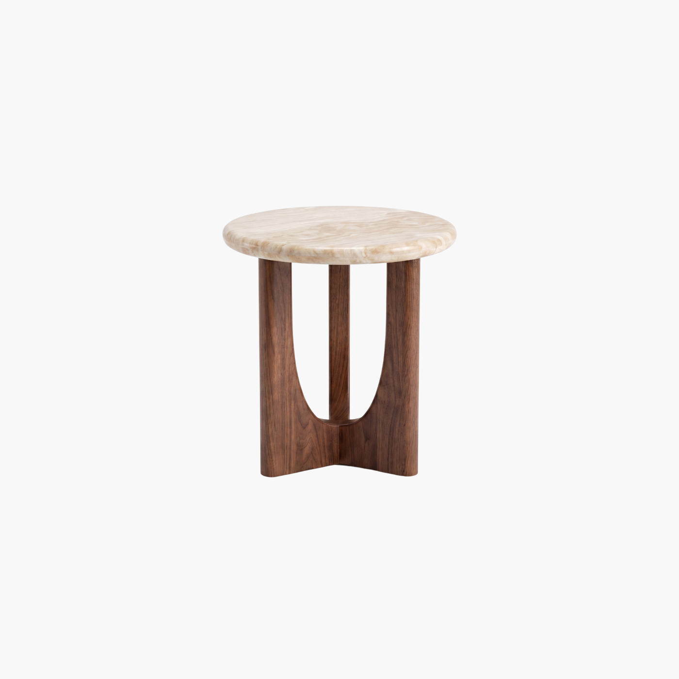The Verona Round Marble Side Table
