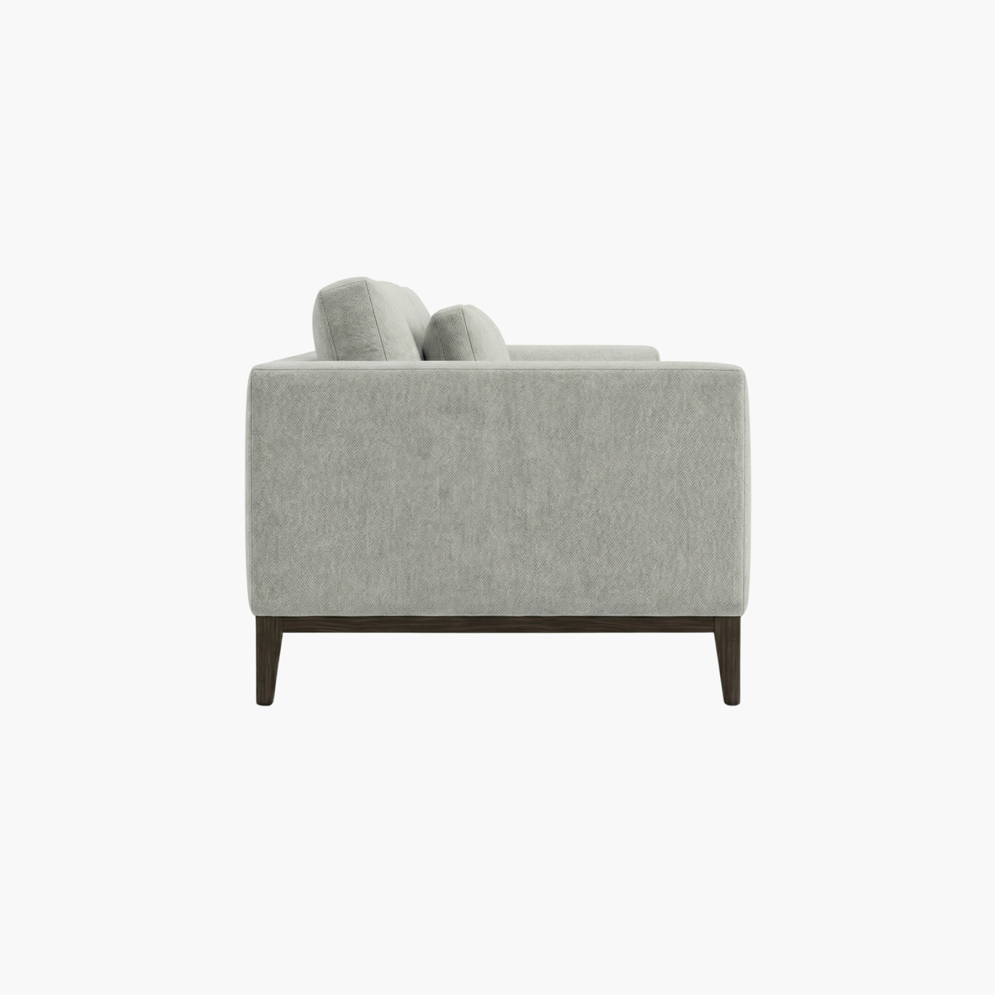 Modern Light Grey 2-Seater Sofa